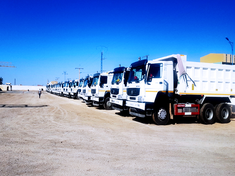 中国重汽阿尔及利亚自卸车运输公司大客户